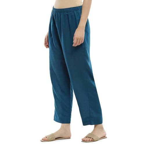 Blue Rayon Palazzo Pants 2