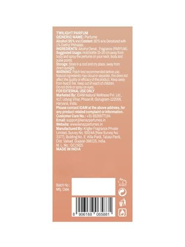 KENAZ Twilight Unisex Perfume 100ml | Dubai Crafted | Mango, Nectarine & Blood Orange Notes | Parfum for Men and Women | 20% Fragrance Oil | Long Lasting Luxury Perfume | 6