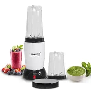 Sheffield Classic 400W Nutri Blender & Mixer Grinder | High-Speed Smoothie Maker & Juicer | 2 Multipurpose Jars for Grinding & Masala | Compact, Elegant White Design for Kitchen & Gifting