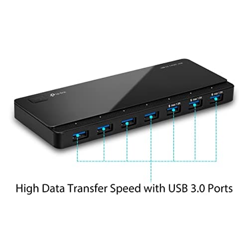 TP-Link Powered USB Hub with 7 Data Smart Charging USB 3.0 Ports, Compatible with Windows, Mac OS X and Linux Systems, 5V/1.5A Power Output (UH700) 2