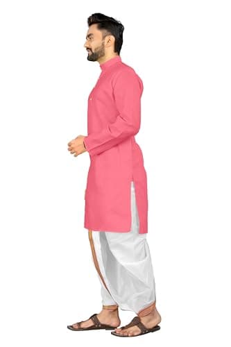Click N Buy Ethnic Kurta Dhoti Set for Men – Perfect for Puja & Celebrations 2
