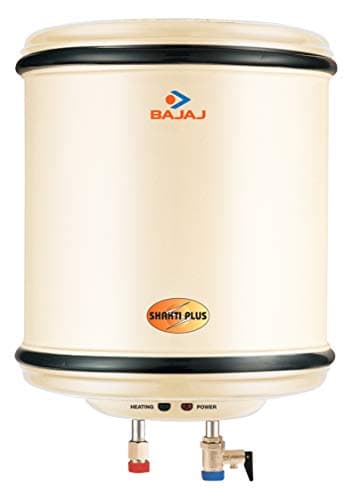 Bajaj Shakti Plus Storage 25-Litre Vertical Wall Mounted Water Heater (Ivory)