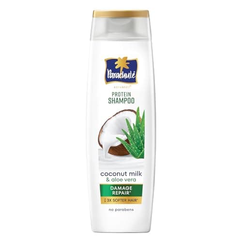 Parachute Advansed Protein Shampoo | with Coconut Milk & Aloe Vera | For Damage Repair | Paraben free | 340 ml
