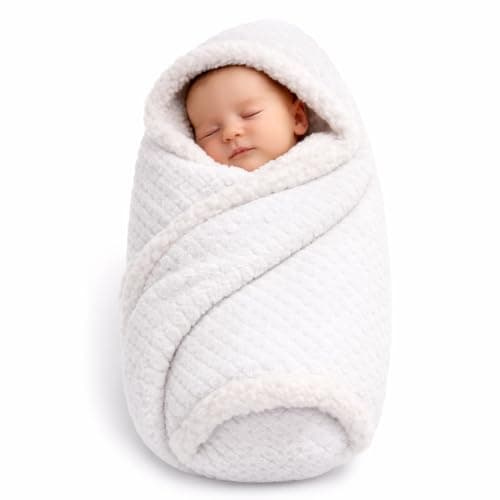 First Kick Premium Baby Blanket 100×75 cm – Ultra Soft Flannel Sherpa Newborn Blanket for Winter, AC, Stroller, Crib, Travel (0-12 Months)