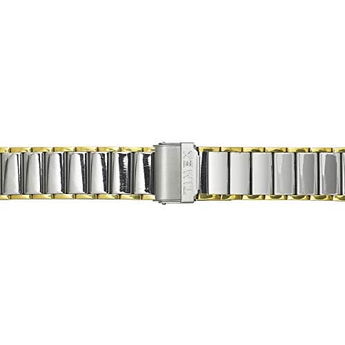 TIMEX Classics Analog Watch for man with White Round Dial & Two Tone Stainless Steel Bracelet Band Water Resistant Men's Wrist Watches - TW000R432 3
