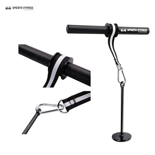 SPORTO FITNESS Wrist and Forearm Blaster,S-37 Muscle Strength Wrist Roller & Forearm Roller for Training with Soft Foam Grip Handles, Weight-Bearing Rope Training Fitness Equipment 6