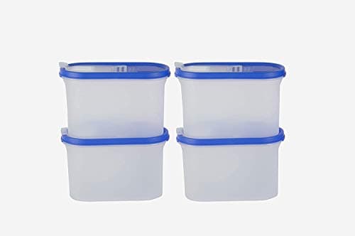 Cutting Edge Essentials 1.2L Fliptop Modular Container Blue (Set of 4)