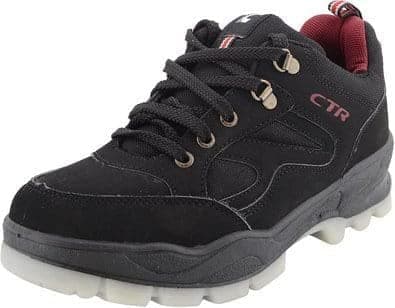 ADD GEAR Ctr Trekking Shoes Anti-Skid Hiking, Mountain Boots For Men And Women In Action (Black), 10 UK