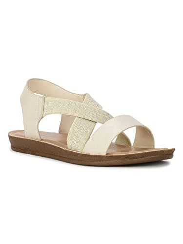 Bata Women's Slip-on Sandal - Beige (5 UK) (5618803)