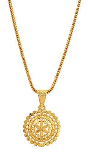 Handicraft Kottage® Gold Plated Leave Design Pendant Chain For Girls And Women's (HK-Pendant-6Leaf-908)