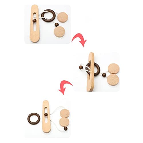 Fashion My Day® Wooden String Puzzle Brain Teaser Educational Toys Logical Game for Kids Adults| Toys & Hobbies | Puzzles | Contemporary Puzzles | Brain Teasers & Cube/Twist 3