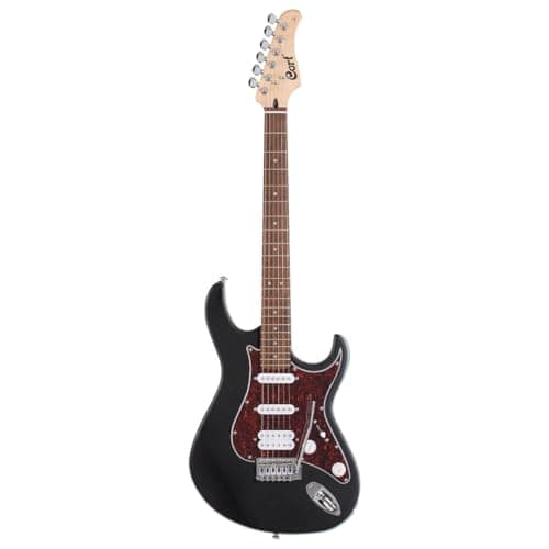 Cort G115SE BK Electric Guitar – Double Cutaway, H-S-S Pickup Setup, Beveled Heel & Smooth Satin Neck Finish