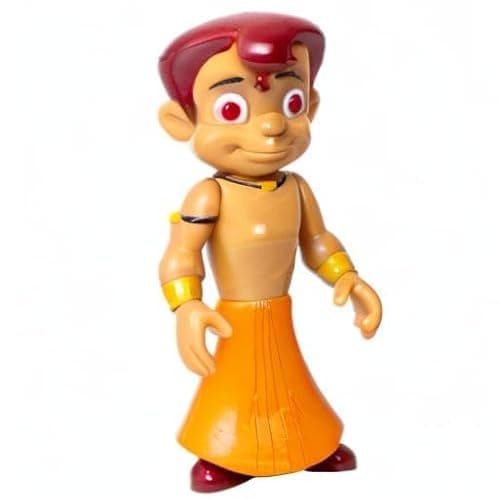 Funskool Chhota Bheem Action Figure Toy, Green Gold Chhota Bheem and Friends with Articulation, 4 inches, Cute & Colorful, Cartoon Collectibles, Gift for Children, Toys for Kids Ages 4+ Years 4