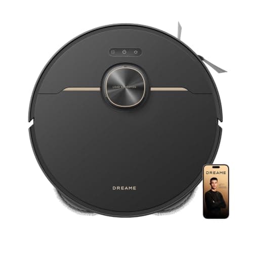 DREAME L50 Robot Vacuum and Mop, 25000Pa Vormax Suction, MopExtend Edge Cleaning, Dual Anti-Tangle Main/Side Brushes, 10.5mm Auto Mop Lifting, Smart Carpet Detection, 5200mAh, Ideal for Pet Hair