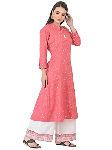 Pistaa's Women's Cotton Salwar Suit (KUPZO_LUDORT_PCH_48_3XL_Peach_XXX-Large) 3