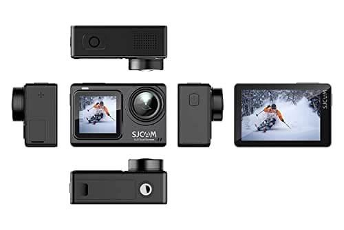 SJCAM SJ8 Dual Screen 16MP 4K30fps Sports Action Camera with Mic | 2.33" Dual Touch Screen Display | 140° Wide-Angle | Super Night Vision | 30m Waterproof |Digital Vlog Camera | Black 2