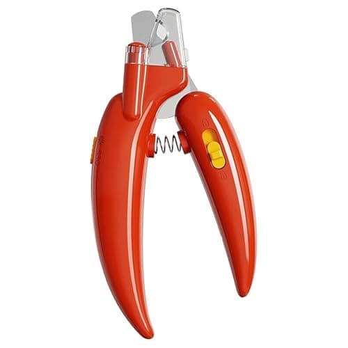 Emily Pets LED Pet Nail Clipper | Professional Nail Trimmer for Dogs & Cats | Stainless Steel Blade | Anti-Slip Handle