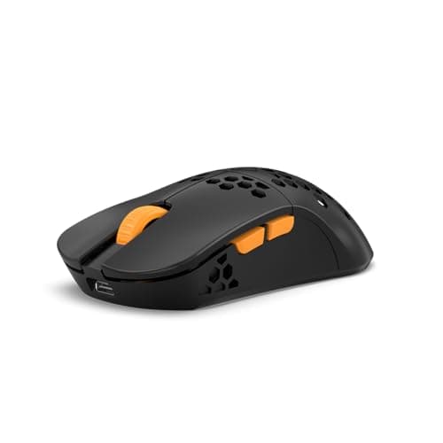 Cosmic Byte Umbra Tri-Mode Wireless Gaming Mouse | 2.4GHz + Bluetooth 5.0 + Wired | PixArt A3104 Sensor | 1000Hz Polling | 45 IPS | 53g Lightweight | Programmable Buttons | Software Support (Black)