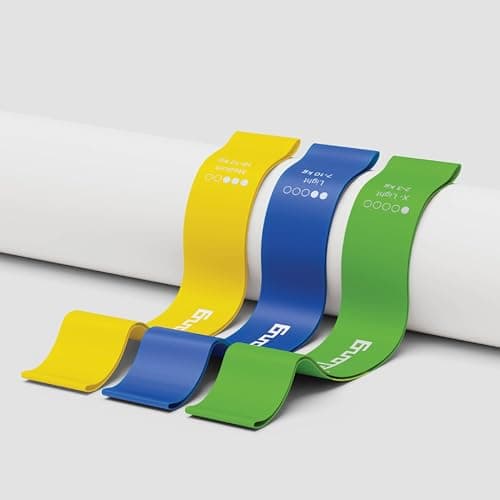 Lifelong Mini Resistance Bands Set of 3 | Theraband, Pullup Band | 2 to 12 KG : Extra Light, Light & Medium Resistance Level | Gym Rubber Band for Exercise, Physio, Yoga, Training