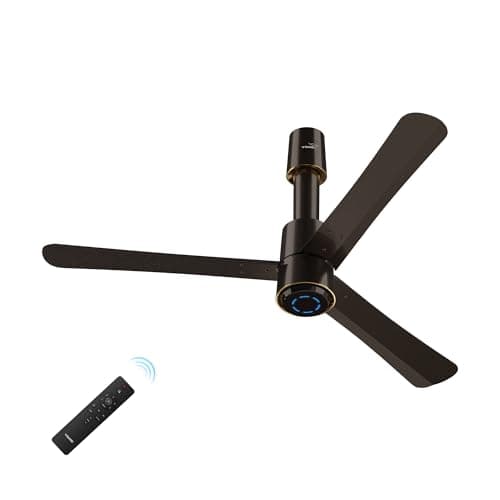 V Guard Insight-G Premium Bldc Ceiling Fan For Home | 6 Speed Settings | 5 stars Energy Saving | Convenient Remote Control | High-Speed 100% Copper Motor | 1.2M (Choco Brown Glossy)