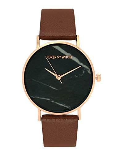 Joker & Witch Faux Leather Unisex Katnis & Peeta Couple Analog Watch Gift Set For Men And Women, Dial_Black 3
