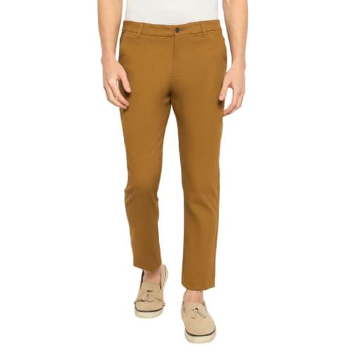 Duke Urban Men Cotton Chinos Trousers (SDT4594_Tan_30)