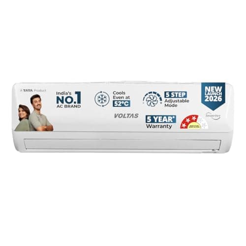 Voltas 1 ton 3 Star Split AC|Auto Clean|Sleep mode (123INV VECTRA EMERALD)