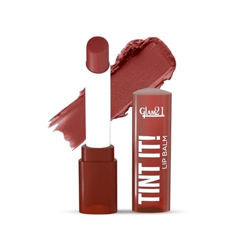 Glam21 Tint it! Lip Balm | Everyday Hydration & Moisturized Lips with Vitamin-E, Shea Butter, Avocado Oil, SPF15 |Lip Care For Dry & Chapped Lips |Apricot -3.5gm