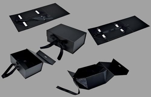 Special You Gift Box for Packaging (10 * 8 * 4 Inch), Hamper Boxes for Gift Empty, Decorative Boxes for Gifts for Women, Black Foldable Storage Box- Pack of 1 4