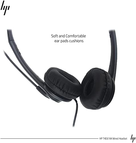 HP 3.5mm Stereo Wired Business Headset, Customer Service Headset with Microphone for Laptop/Desktop/PC/MAC 2