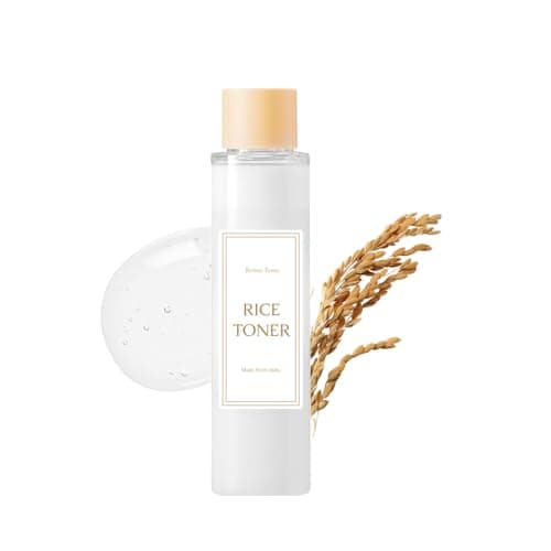 Original Korean Skincare Rice Toner, Milky Toners for Glowing Skin, Rice Water Korean, Glow Essence with Niacinamide, Hydrating for Dry, Dull, Combination Skin, Vegan, Fragrance Free, Glass Skin