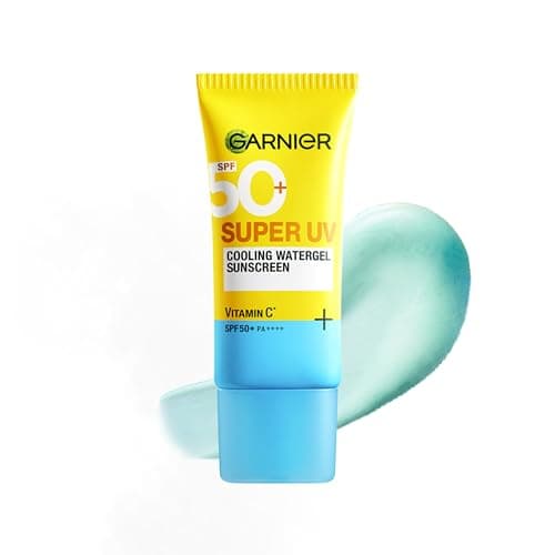 Garnier Super UV Cooling Watergel Sunscreen SPF 50 PA++++ | Instant Cooling & 8-hr freshness |Lightweight gel |No white cast |Suitable for oily dry sensitive & combination skin | For men & women,30ml