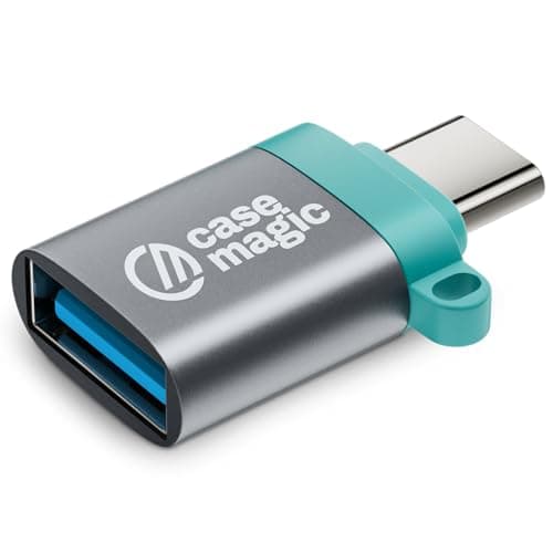 case-magic USB A 3.0 Female to USB C OTG Adapter Converter| 15W Fast Charging, 5Gbps Data Speed, Aluminum Shell Connector for Smartphones, Laptops, Tablets, Chargers, MacBook & All Type C Devices