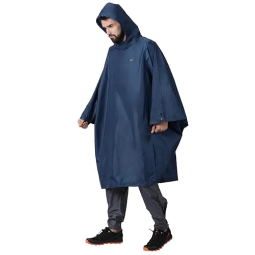 Wildcraft Polyester Navy Hypadry Unisex Rain Poncho (41303) -Large 3