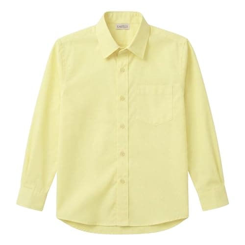 EASILIX Shirt Full Sleeve | Unisex | School Uniform (in, Age, 7 Years, 8 Years, Yellow)