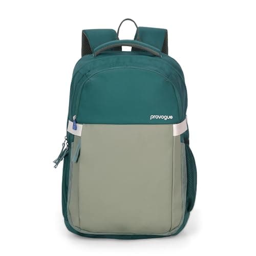 Provogue Urban Laptop Backpack 30L with 3 large compartments and Rain Cover | Backpack Bag for Man, Laptop Bag 15.6 Inch, Travel & Office Backpack for Men and Women with Laptop Compartment | Green