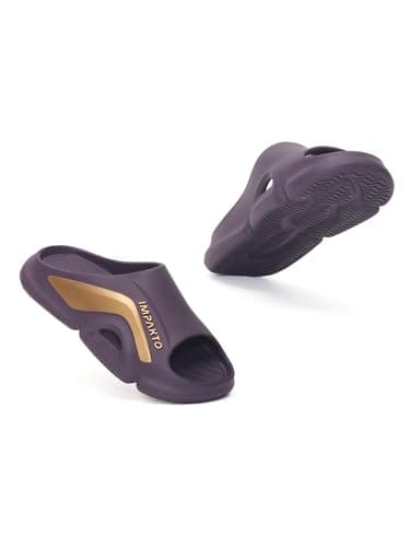 Impakto Men EVA Flip Flops | Lightweight, Soft & Comfortable Slippers | Wide Toe Box, Airflow Ventilated Design, Anti-Skid & Water-Resistant, Indoor & Outdoor Chappal | Everyday Essentials 4