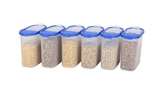 Cutting Edge Essentials 1.8L Fliptop Modular Container Blue (Set of 6)