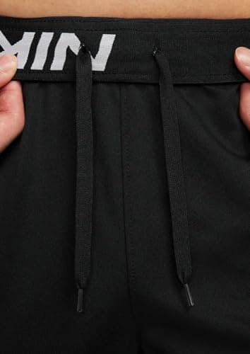 Nike Men Mid Rise Athletic Pants (FB7508-010_Black/White, XL 4