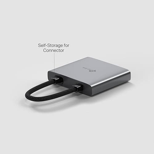 TP-Link UH3020C USB Type-C 3 in 1 Hub, USB 3.0, 5Gbps Data Transfer, USB A, HDMI 4K@60Hz, 100W PD 3.0 Fast Charging, Expand Connections, Self-Storage, Braided Cable, Plug&Play, Easy to use 3