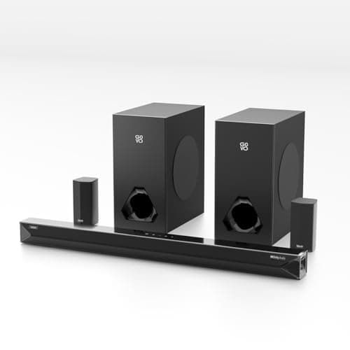Newly Launched GOVO GOSURROUND 999W | 700W Bluetooth Soundbar with Touch Key Panel, 5.2 Dolby Audio, 6.5" Dual Subwoofer, Wireless Satellite Speakers BT v5.3, HDMI, AUX, USB, 3 EQ Modes Stylish