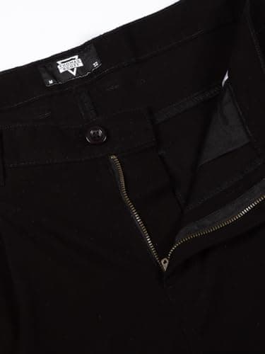 Thomas Scott Men 100% Cotton Straight Fit Chino Trouser (Black, 32) 6