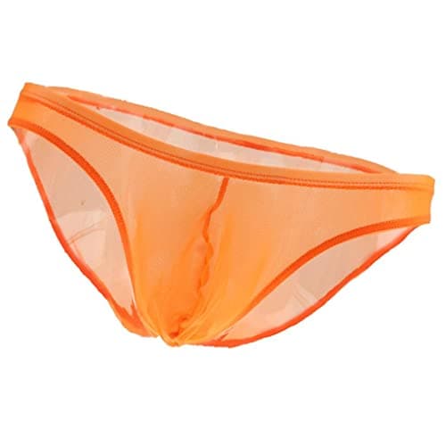 Meadawgs® Men's Nets Yarn Bulge Pouch Bikini Briefs Breathable T-Back S Orange|Clothing Shoes & Accessories | Mens Clothing | Underwear|1x Men's Bikini T-Back 4