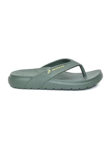 Impakto Men's Arch Support Flip Flops | Lightweight & Bounce-Back Slippers | Soft Cushioned Footbed | Regular Wear Chappal for Home, Casual & Outdoor Use | Everyday Essentials