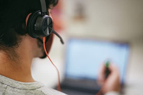 POLY - Blackwire 8225 Wired Headset with Boom Mic (Plantronics) - Dual-Ear (Stereo) Computer Headset - USB-A to Connect to Your PC/Mac - Active Noise Canceling - Works with Teams, Zoom & More 2