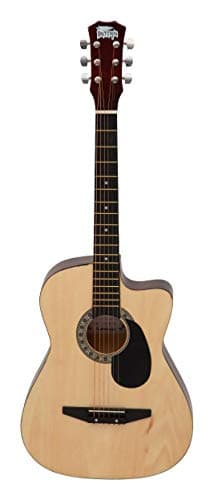 Intern INT-38C-NT-G 38 Inch lindenwood Right Handed Acoustic Guitar Kit With Bag, Strings, Pick And Strap (Natural, 6-Strings) 2