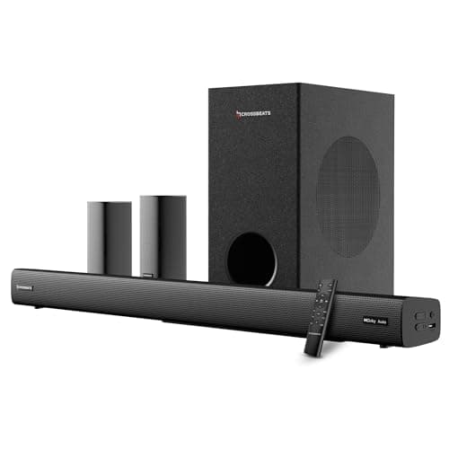 CrossBeats Blaze B1100 5.1 Dolby Home Theater Speaker 625W for TV [2026 Launch] Subwoofer Satellite Speakers, Soundbar for Smart TV |Bluetooth Sound bar Music System Home Theatre (Black)