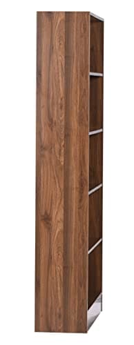 DeckUp Muvo 5-Shelf Engineered Wood Book Shelf and Display Unit (Walnut, Matte Finish) 5