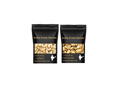 INDIA FRESH STORES COMBO - Cashew+Pistachio (500g+100g) 100% Natural Premium Dried Almonds Premium Badam Giri | High in Fiber & Boost Immunity | Real Nuts | Gluten Free