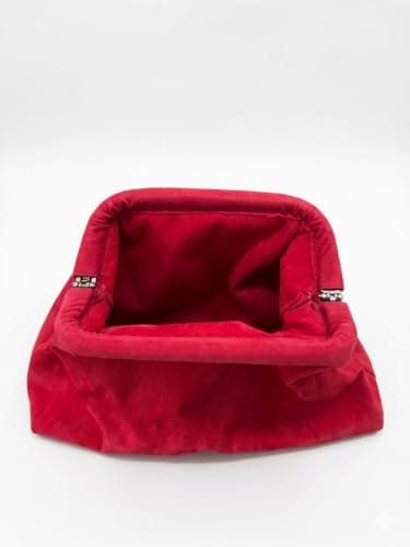 Karavi India Women’s Pink Velvet Clutch Purse | Kiss Lock Dumpling Style Evening Pink Clutch for Daily Use & Club Carry 4